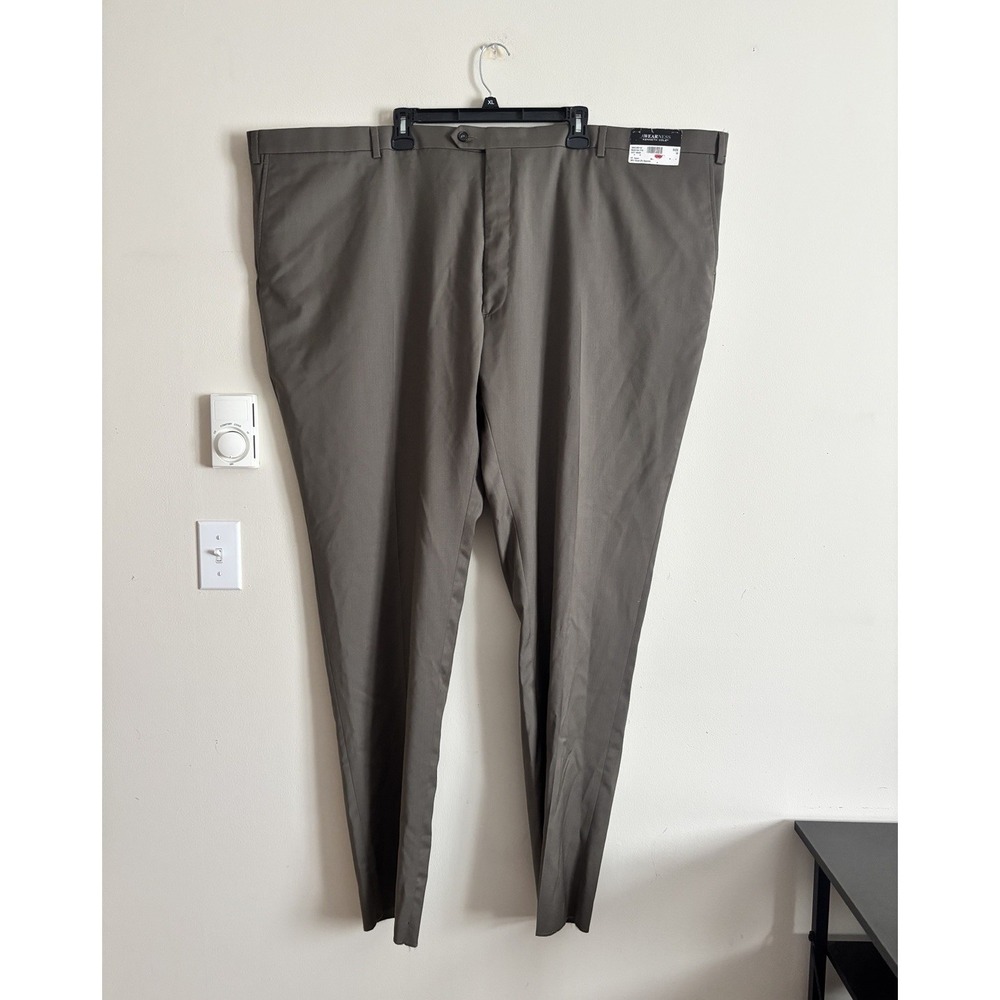 NWT‎ Kenneth Cole Awearness Dress Pants Wool Size 58 Waist FLAW ON HEM